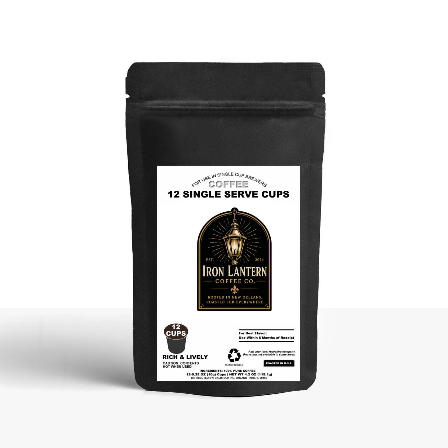 12 Pack Single Serve Coffee Capsules